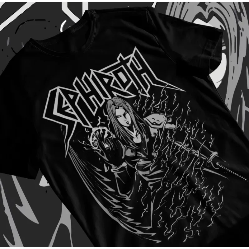 Tendencia verano 2025 Cosplay Neutral blanco y negro Sephiroth FF VII Final Fantasy 7 FF7 Gamer camiseta Unisex camiseta suave