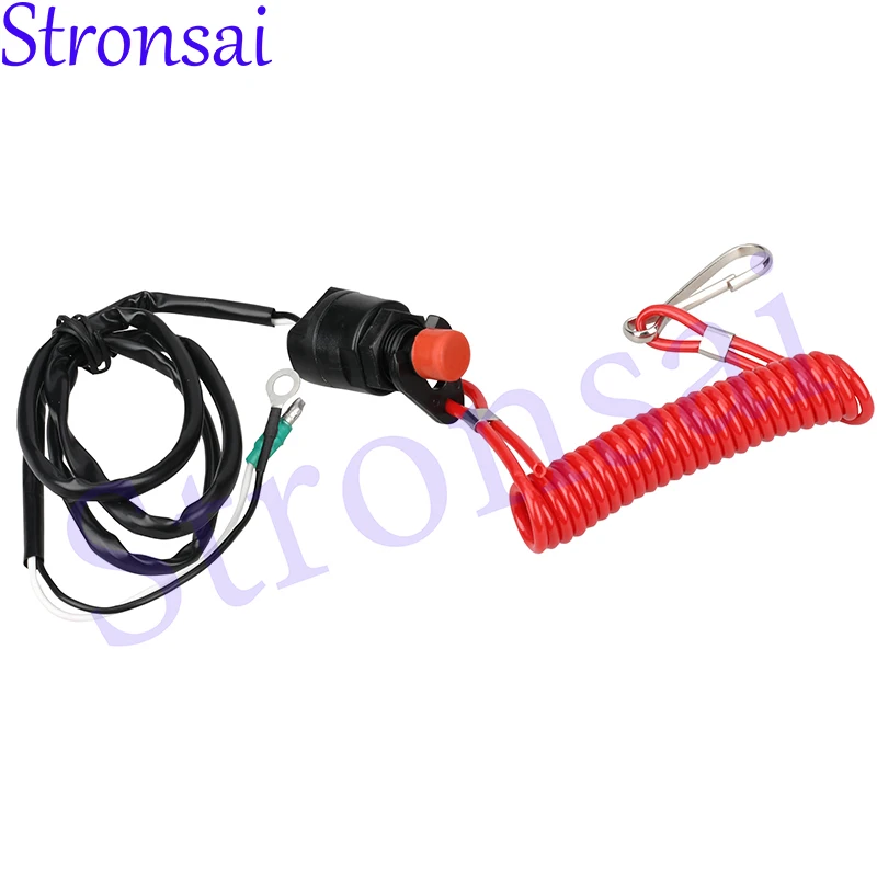 3GR-06870 3GR-06870-0 Outboard STOP SWITCH ASSY （Long） LANYARD for Yamaha Tohatsu Parsun Honda Boat Engine Part STOP SWITCH