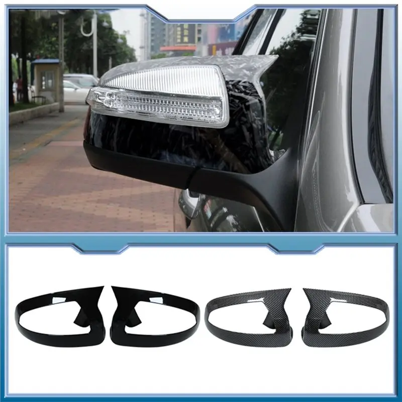 A11M-For Mercedes Benz W204 C260 C200 Rearview Mirror Cover Cap Exterior Trim Side Mirror Frame Trim
