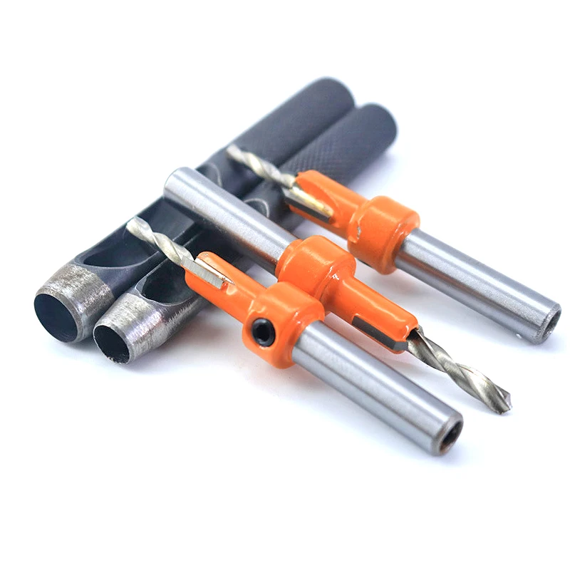 8mm Shank Woodworking Countersink Router Bit HSS 4341 Screw Extractor Demolition for Wood Milling Cutter Carbide Tips