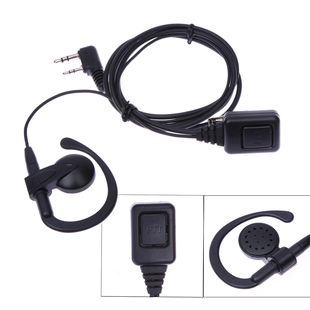2 핀 이어폰 이어폰 헤드폰 다기능 이어폰 워키 토키 헤드셋 Baofeng Kenwood Puxing Wouxun Radio 용 개인 정보 보호