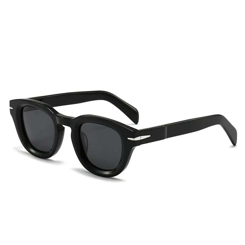

Thick Acetate Round Sunglasses Luxury Brand Original New Men Handmade Eyewear Trendy Women Outdoor Protection UV400 Sun Glasses