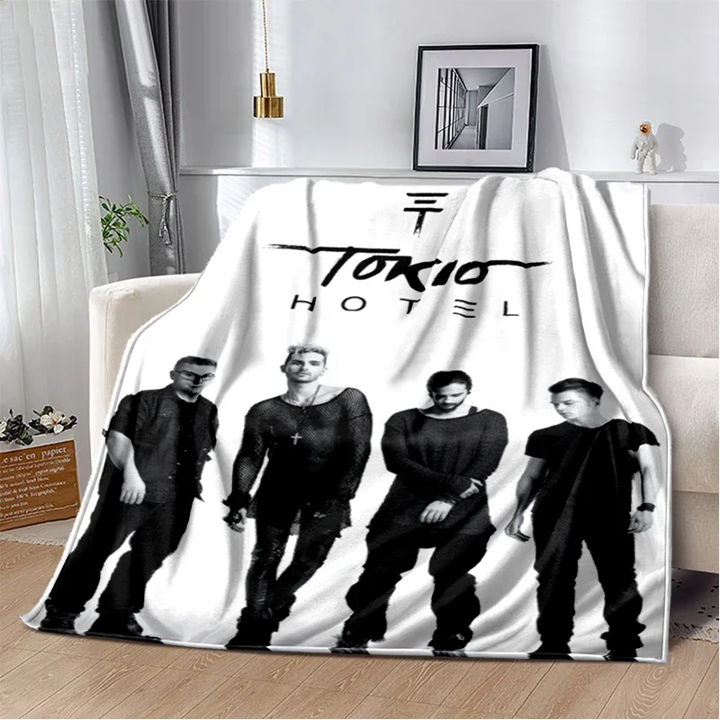 New Style Bill Tom Kaulitz Tokio Hotel Rock Band Blanket,Soft Throw Blanket for Home Bedroom Bed Sofa Cover Kids Gift Cover