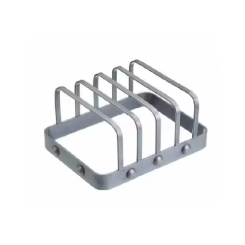

High-quality stainless steel kitchen toaster square 4-layer storage rack