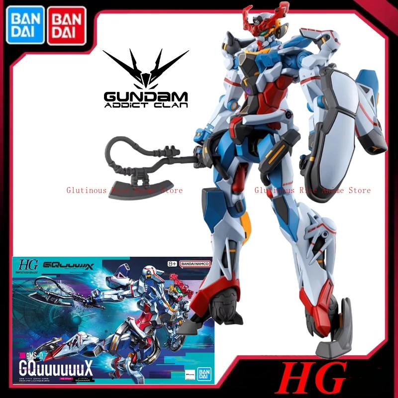 

In stock Bandai HG 1/144 HGUC Gundam GQuuuuuuX Model Kit Anime Fighting Assembly Model Anime Figurine Toy Gift For Kids