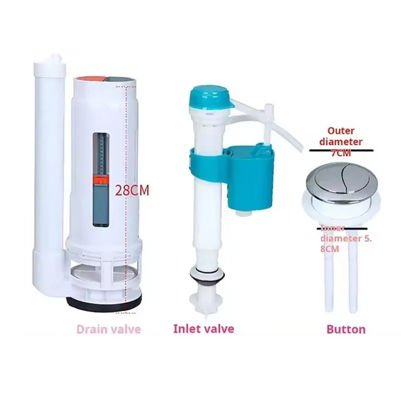 

New Toilets Tank Filling Valves Adjustable Water Tank Repair Fittings Kit for 20cm-28cm Toilet Accessories Universal Water Valve