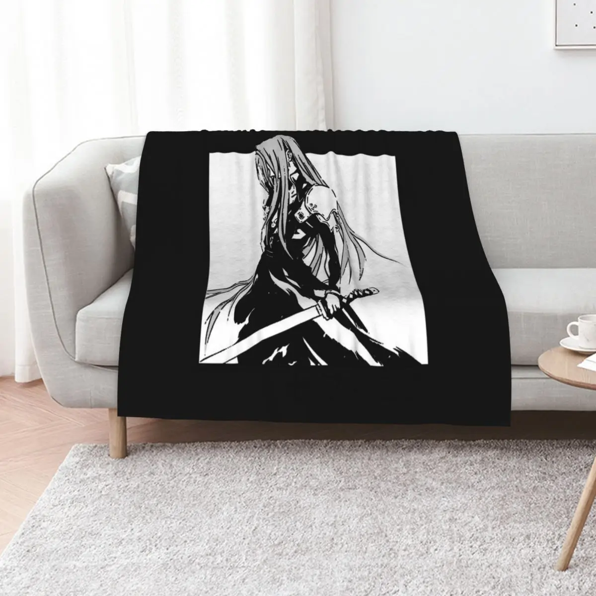 sephiroth ffvii Throw Blanket Stain Resistant Cozy Warm Blanket