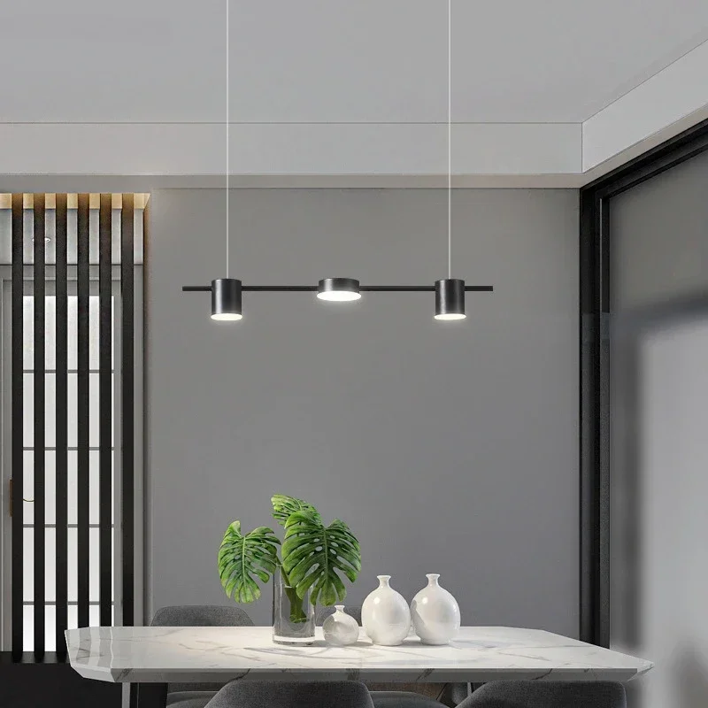 Modern Minimalist Pendant Light Strips Hanging Lamp Luxury Chandelier Lighting Fixture for Bar Dining Room Table Study