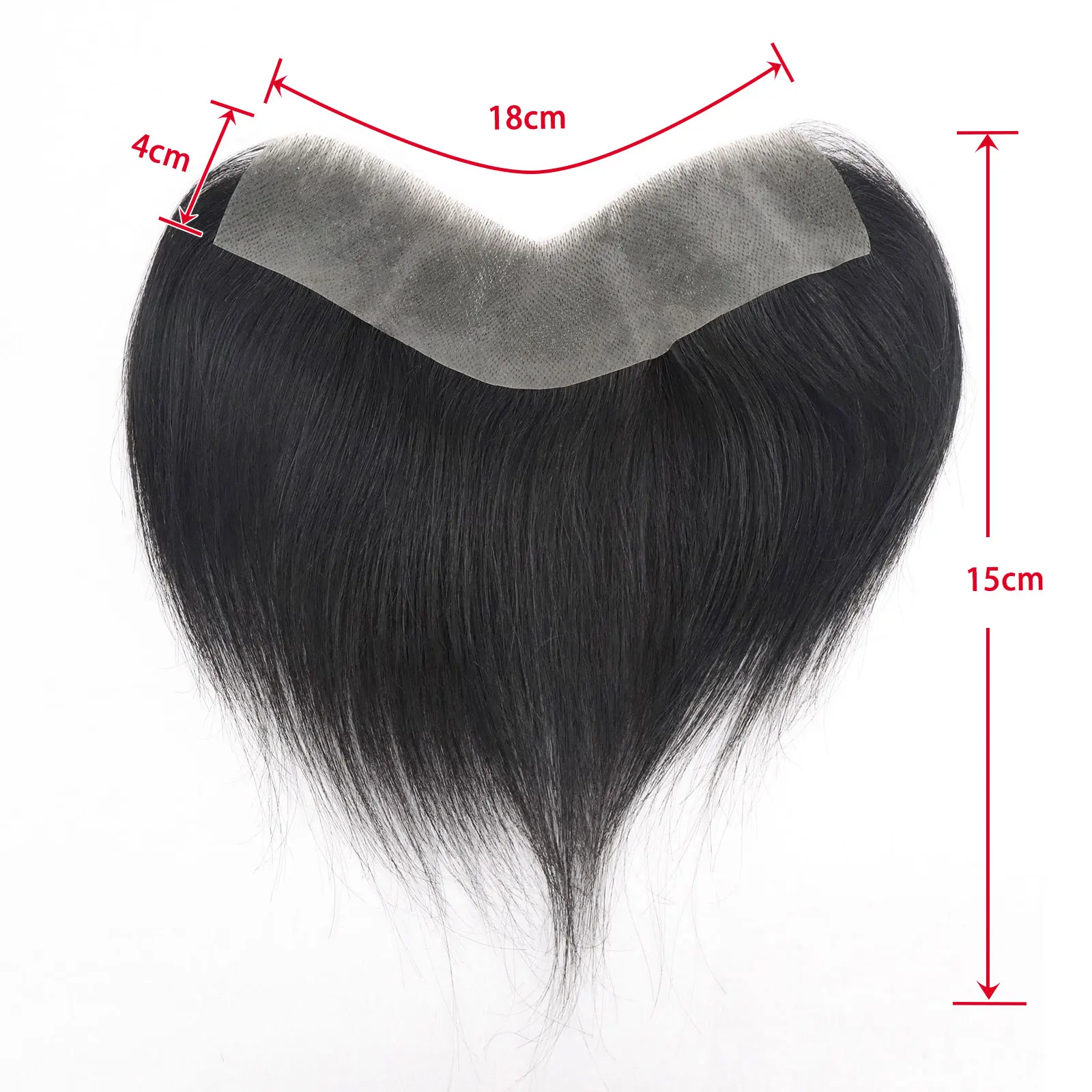Thin Skin Men Toupee For Forehead V Shape