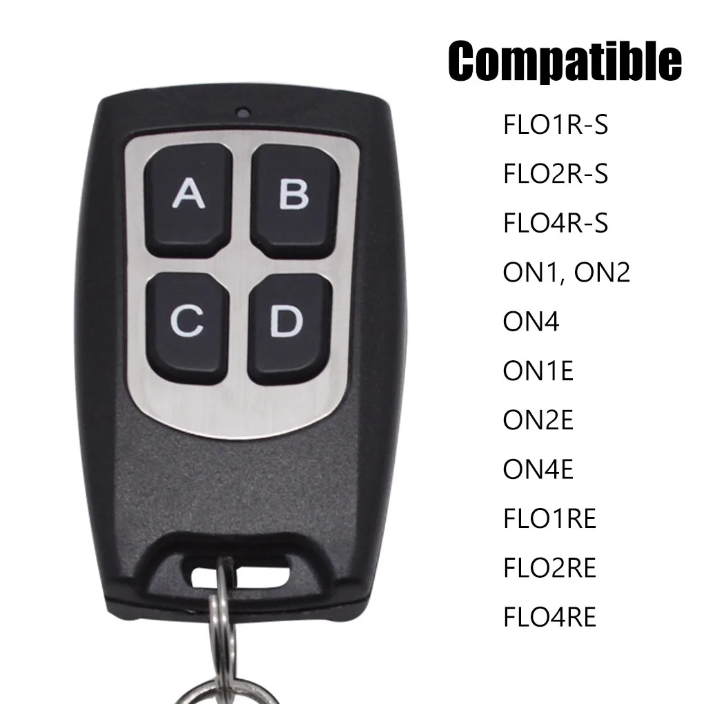 High qual FLO2RE-4RE,FLO1R-S, FLO2R-S, FLO4R-S, ON2, ON4, ON1E, ON2 433.92MHz 433.92MHz Code Garage Door Opener Barrier Remote