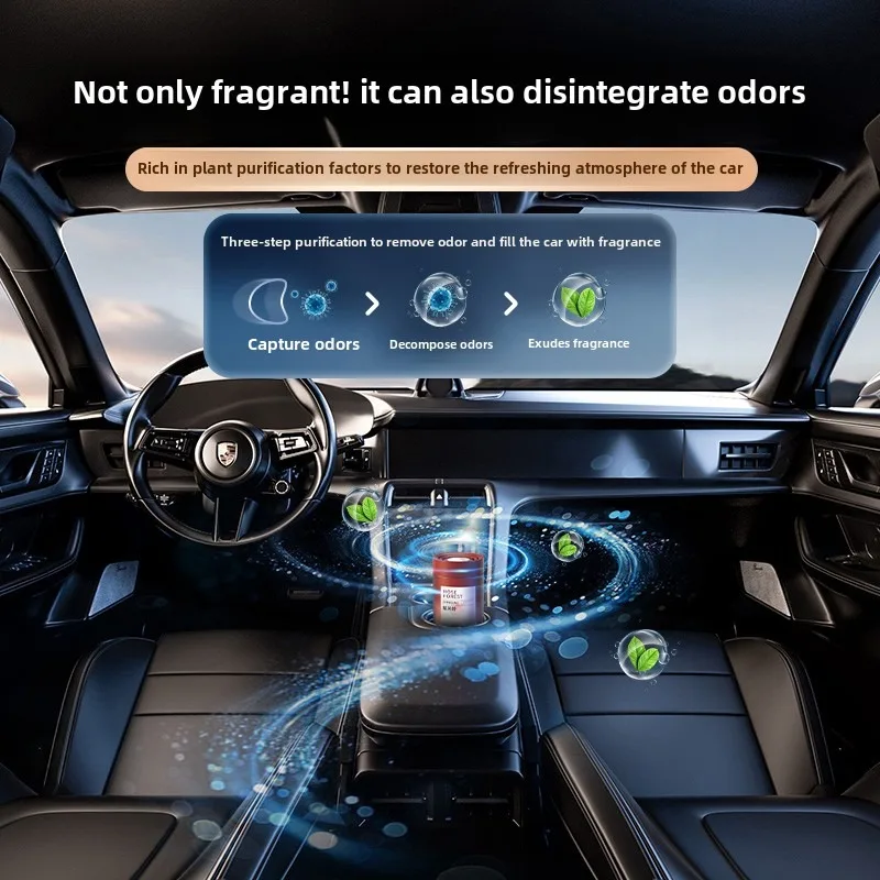 معطر هواء للسيارة عطر صلب كريمي عطر مزيل عرق زيت نباتي طبيعي يزيل الرائحة منتجات السيارة الداخلية #3