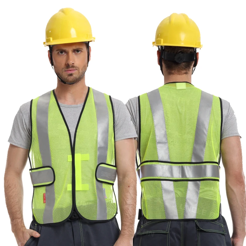 Adjustable Reflective Safety Vest for Work Safety Wear Clothes for Night Visibility Working Safety Vest