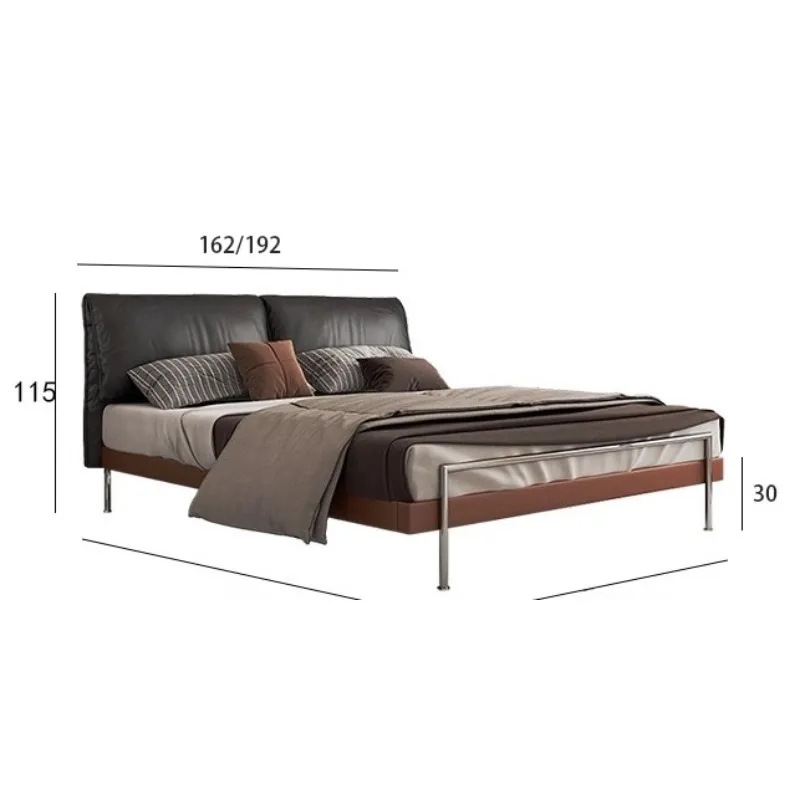 الحد الأدنى الشمال سرير التوأم إطار فريد سرير أطفال منضدة خزائن Cama De Lujo Para Dormitorio طقم غرفة نوم الأثاث #5