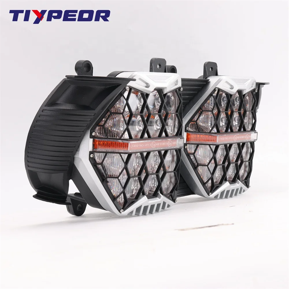Motorcycle Road Sliding 2015-2023 Dual Light Emitting Diode DRL Sealed beam of light Headlamp Motorcycle Headlamp DRL view 2
