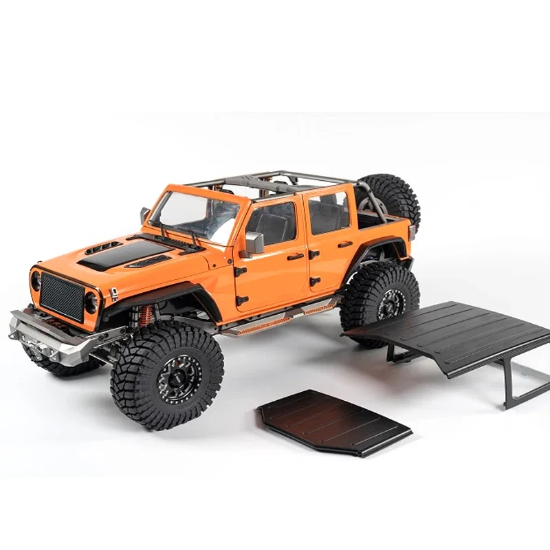 1/10 RC Climbing Car 4X4 Off-road Vehicle 4WD CNC Axle Metal Material 4-speed Gearbox Switchable Front and Rear Drive