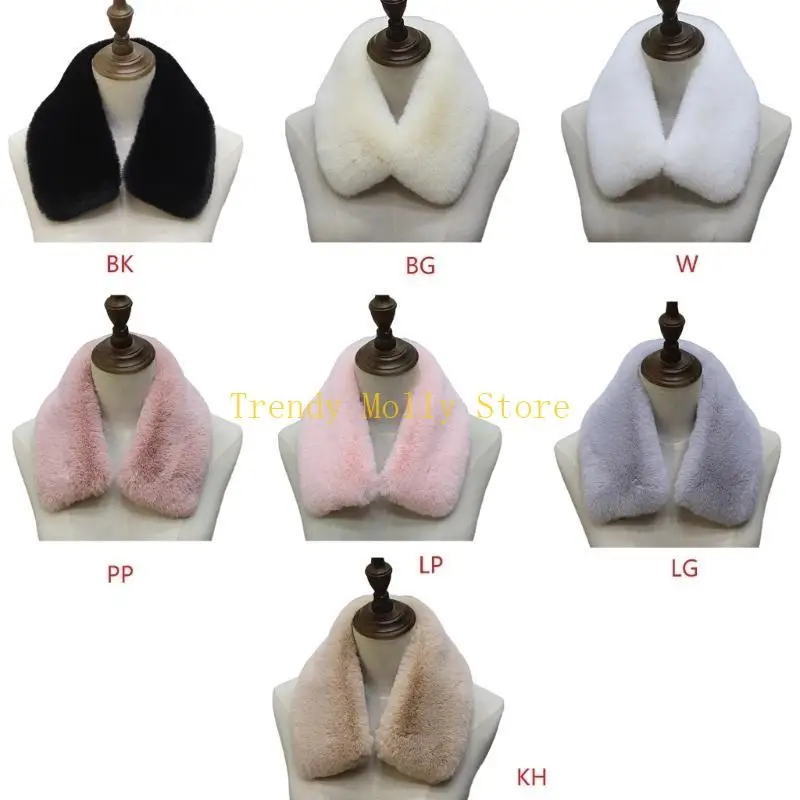 N5KB Женщины пушистые воротник