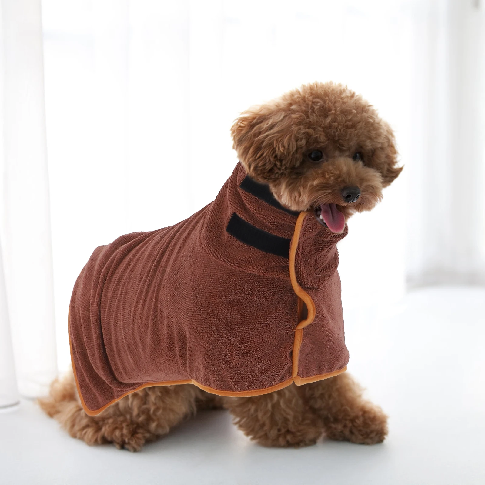 

Pet Absorbent Bathrobe Dog Clothes Cat Wrapping for Dogs Grooming Supplies Large and Small Towel