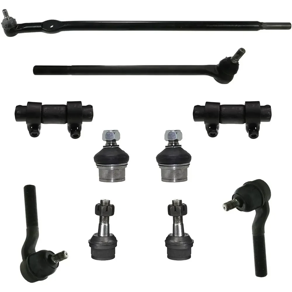 

10-Piece Steering & Suspension Kit for 1985-1994 Ford F-250 4WD, Includes Drag Links, Tie Rod Ends & Ball Joints