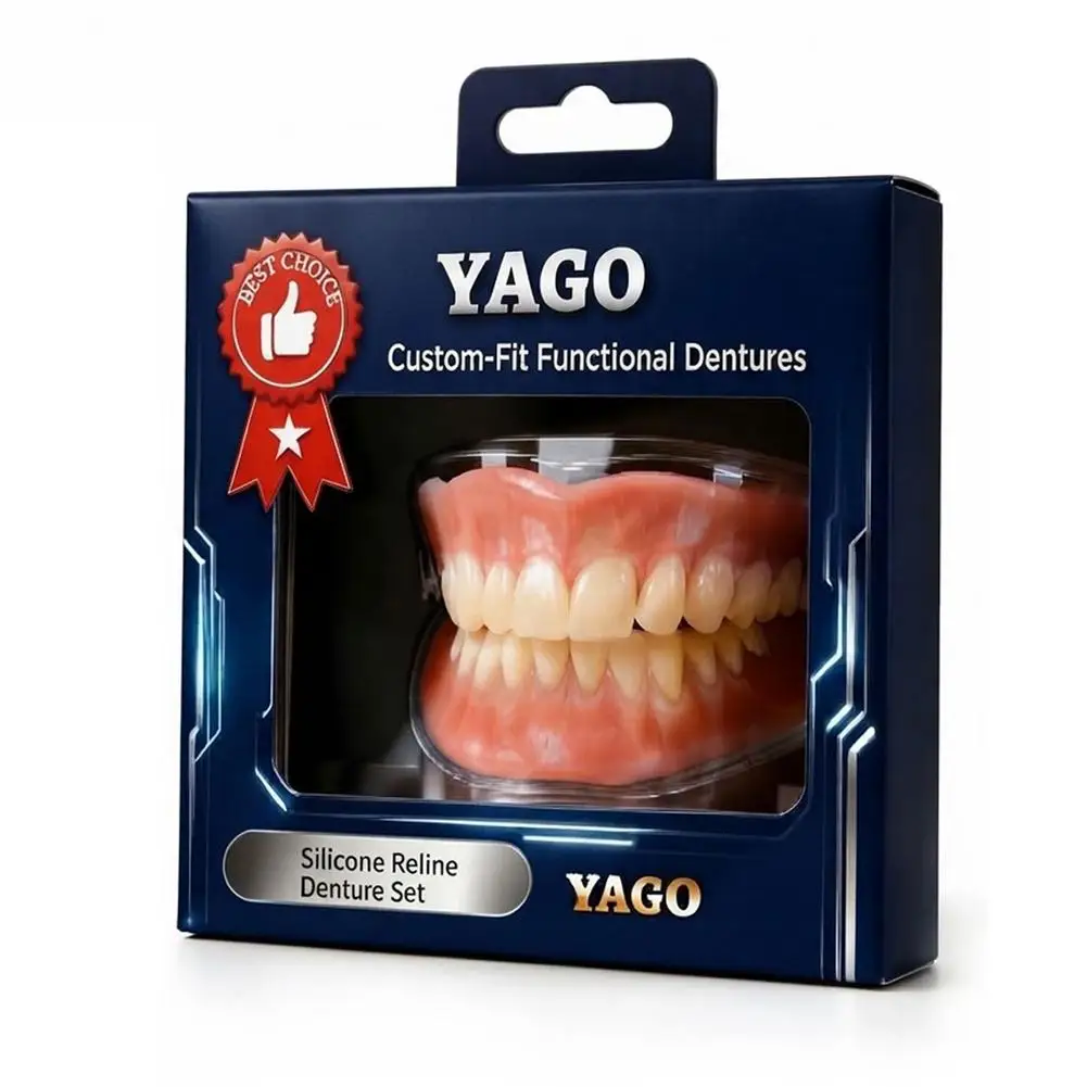 2026-High‑end Reusable Silicone Dentures Adjustable Perfect Fit False Teeth for Confident Smile Oral Care Restoration