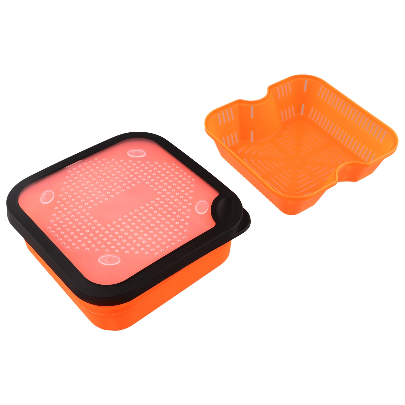 Fishing Bait Box 2in1 PELLET STRAINER WithInnerFrame For Draining Carp Fishing Redworm Baits Box Case Fishing Tackle