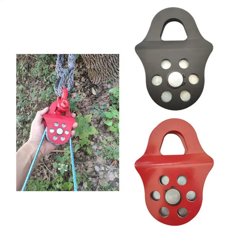 8T Snatch Block Towing Pulley for Heavy Duty Winch Breaking Force Synthetic Rope Steel Cable for Sheave Reliable for UTV Tractor