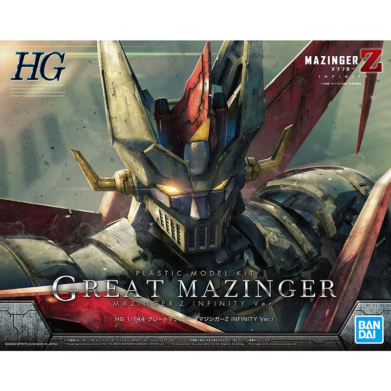 BANDAI HG 1/144 INFINITY Great Mazinger GUNDAM Chart Out of Print Rare Anime Action Figures Statue Collection Toy