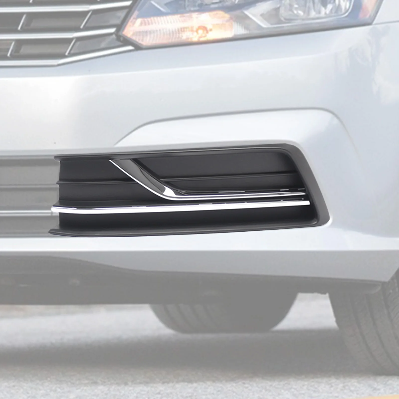 Front Bumper Grille Without Fog Light Holes Passat Fog Light Cover Replacement Parts for Volkswagen B8 US Version 2016 2017 2018