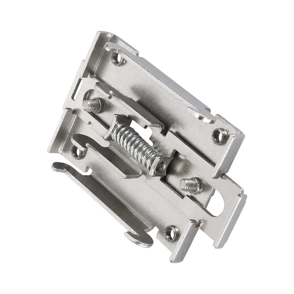 2pcs 35mm Metal DIN Rail Mounting Clips for Solid State Relay Brackets Compatible with Standard 35mm DIN Rails
