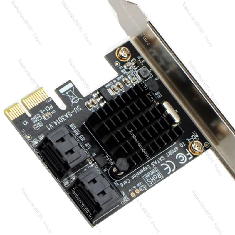 PCI-E إلى SATA 3.0 بطاقة التوسعة 4-Port 6G محول للقرص الصلب IPFS بطاقة القرص الصلب SSD بطاقة الحالة الصلبة يدعم Synology