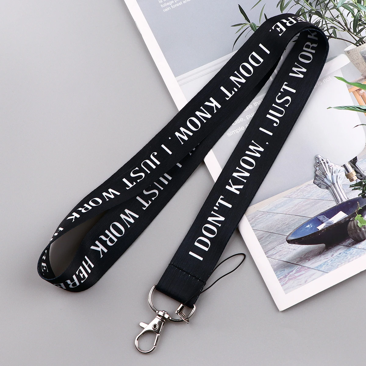 I don't know, I just work here Lanyards for Key Neck Strap For Card Badge Gym Keychain DIY Hanging Rope Phone Accessories