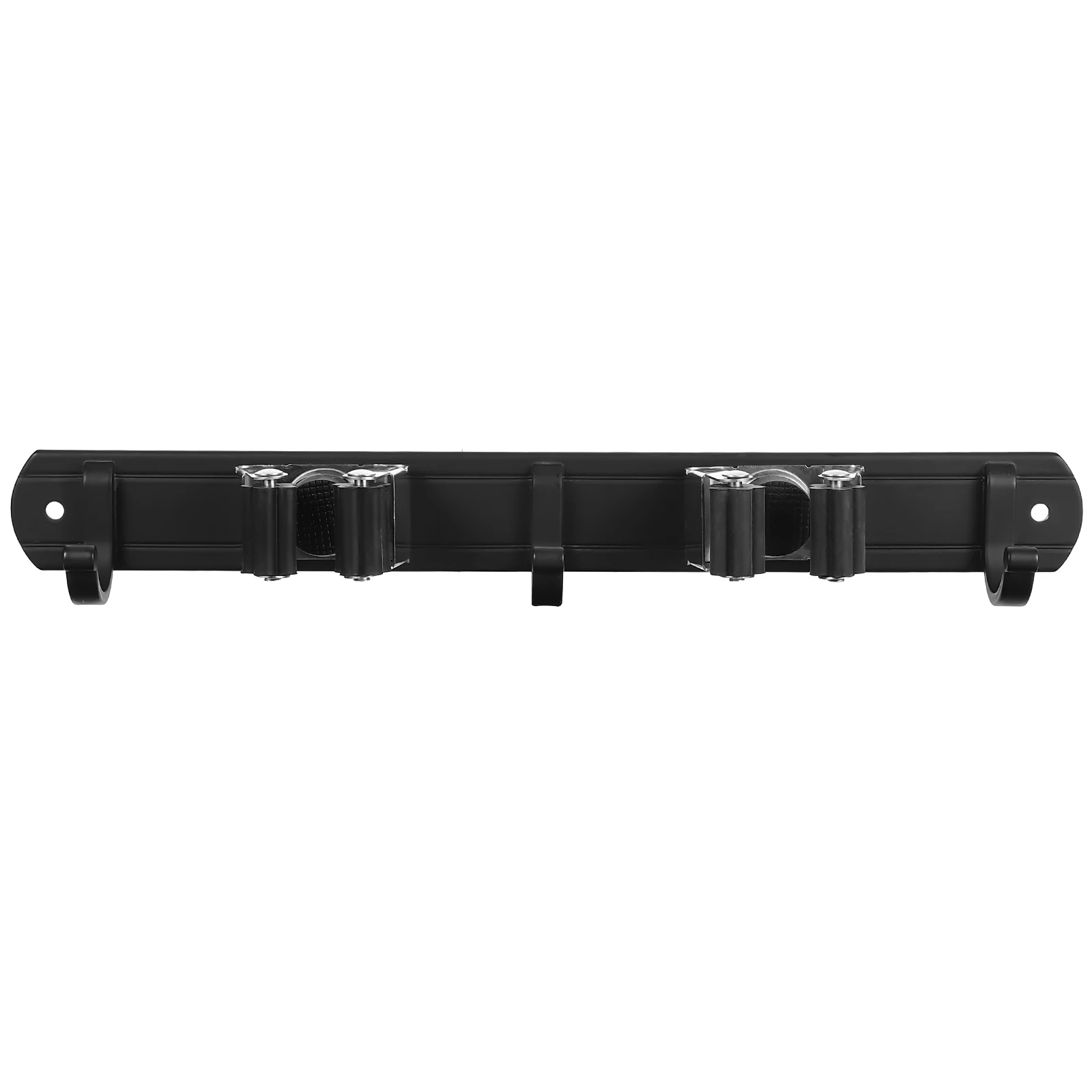

Hole free Wall Mount Broom Holder ganizer Bracket Floor Mop Aluminum Tool 2 Slots 4 Hooks Garage Garden Kitchen Use Strong