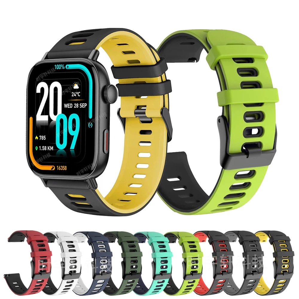 For COLMI C8 Max Smartwatch Band 20mm 22mm Silicone Strap For COLMI P8 P28 Plus/P81 P73 P42/P71 P60 P68/C81 C60 C61 C80 Correas