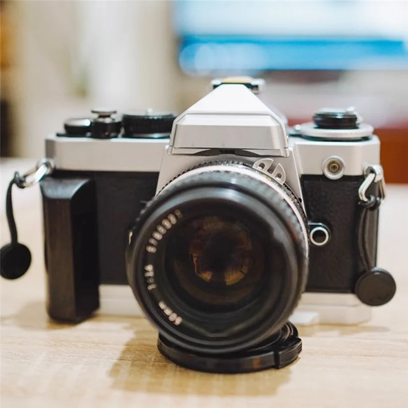 B24B Quick Release L Plate Base Wooden Grip Handle For Nikon FM FM2 FM3A FE FE2 Camera Accessories