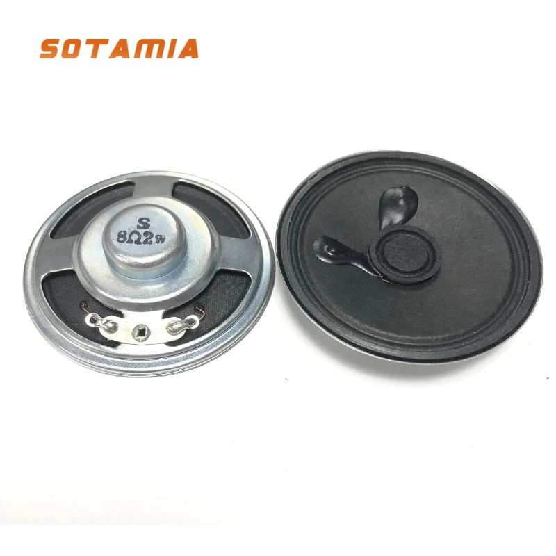 SOTAMIA 2 uds 2 pulgadas 57mm Mini Altavoces de Audio Altavoz 8 Ohm 2W 1W Altavoz magnético interno sonido Altavoz HIFI para cine en casa
