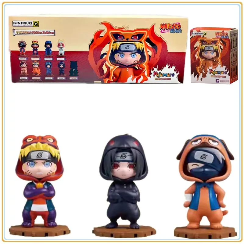 

In Stock Original Bandai Naruto Kakashi Naruto Sasuke Sakura Gaara Naruto Hinata Itachi Figure Anime Model Blind Box Toys Gifts