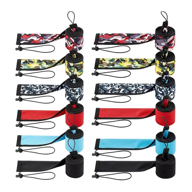 

ABUE-Fishing Rod Holder Strap Protective Sock Fishing Rod Sleeve Fishing Rod Tube Fishing Pole Sleeves Belt
