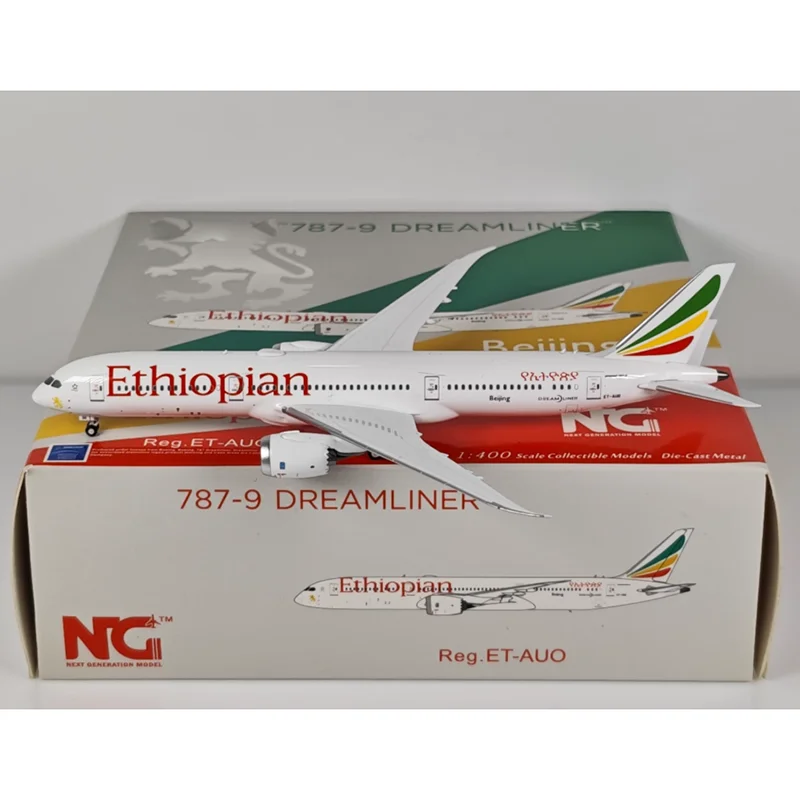 

NG Models Diecast 1/400 Scale Ethiopian Airlines B787-9 ET-AUO Beijing Alloy Aircraft Model Collectible Decorative Ornament Toy