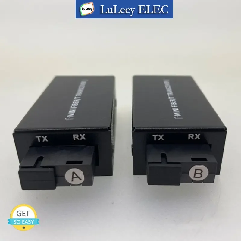 1pair BIDI mini Gigabit SC Fiber Media 1 Port Converter Rj45 Optic Transceiver 20km 10/100/1000M A/B Fiber Optic Transceiver SM