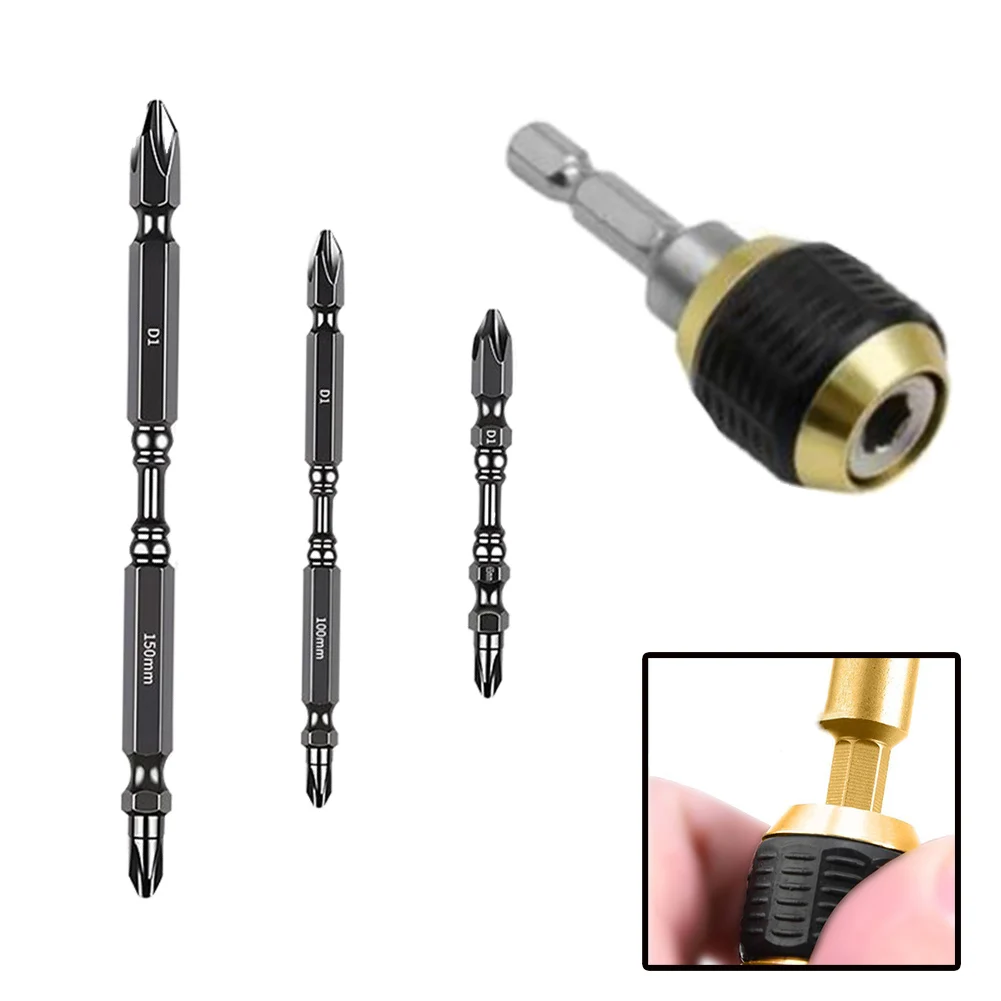For Drill Chucks Without Quick Functions Quick Coupling Set Hex Shank Quick Coupling Different Sizes Electric Drill Chucks