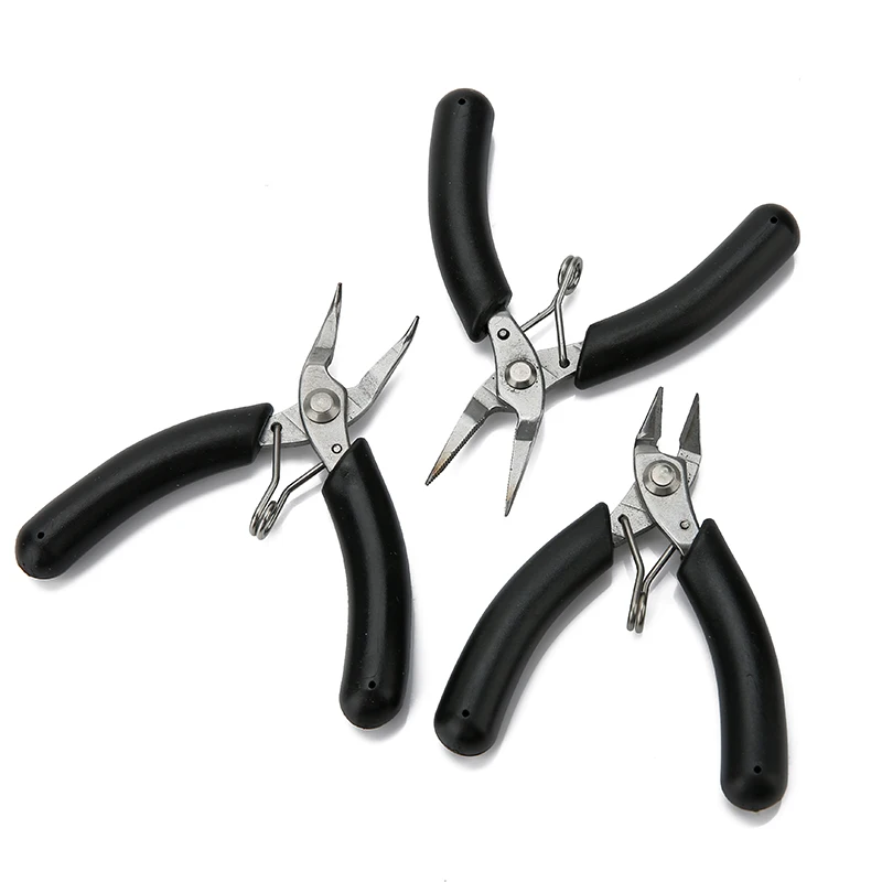 High Quality Mini Needle Nose Pliers Medium Carbon Steel 10cm Long Cutting Wire Pliers For Diy Jewelry Equipment Tools Making