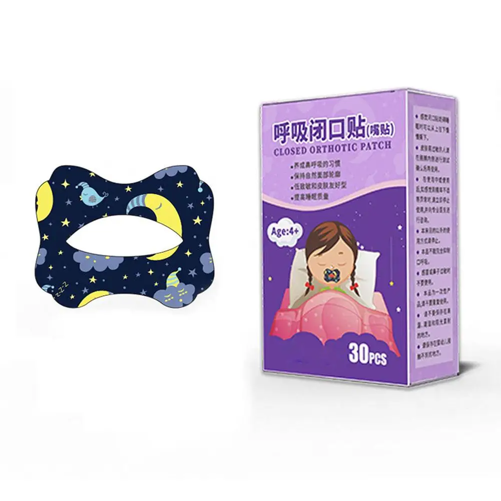 30 Pack Anti-Snoring Stickers For Kids Adults Stop Snoring Patch Improve Sleeping Better Breath Night Sleep Mouth Orthosis Q8O5