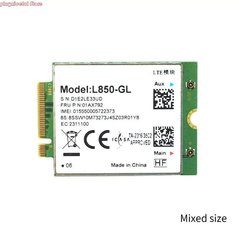E8BA G-ModuleL850-GL with Built-in Antenna Suitable for X380 X390 L480 T480 T580 X1C L850-GL 01AX792 L850 Laptop