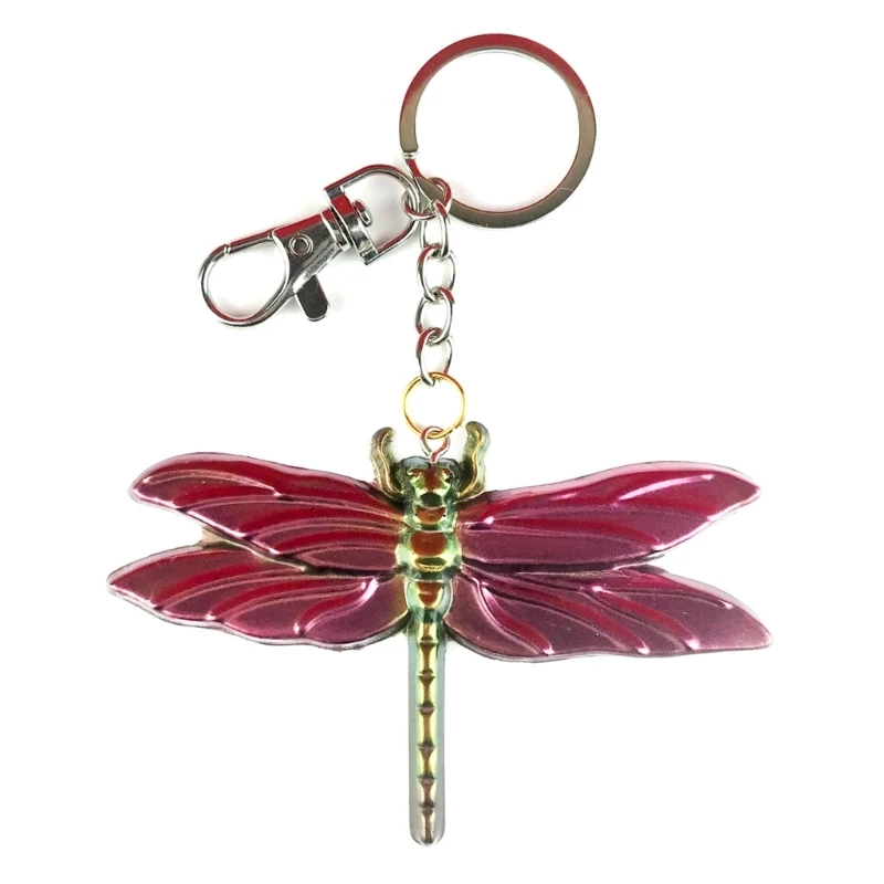 Dragonfly Keychain Silicone Mold Keychain Charms Resin Mold Animal Epoxy Resin Casting Mold for DIY Craft Car Home Decor