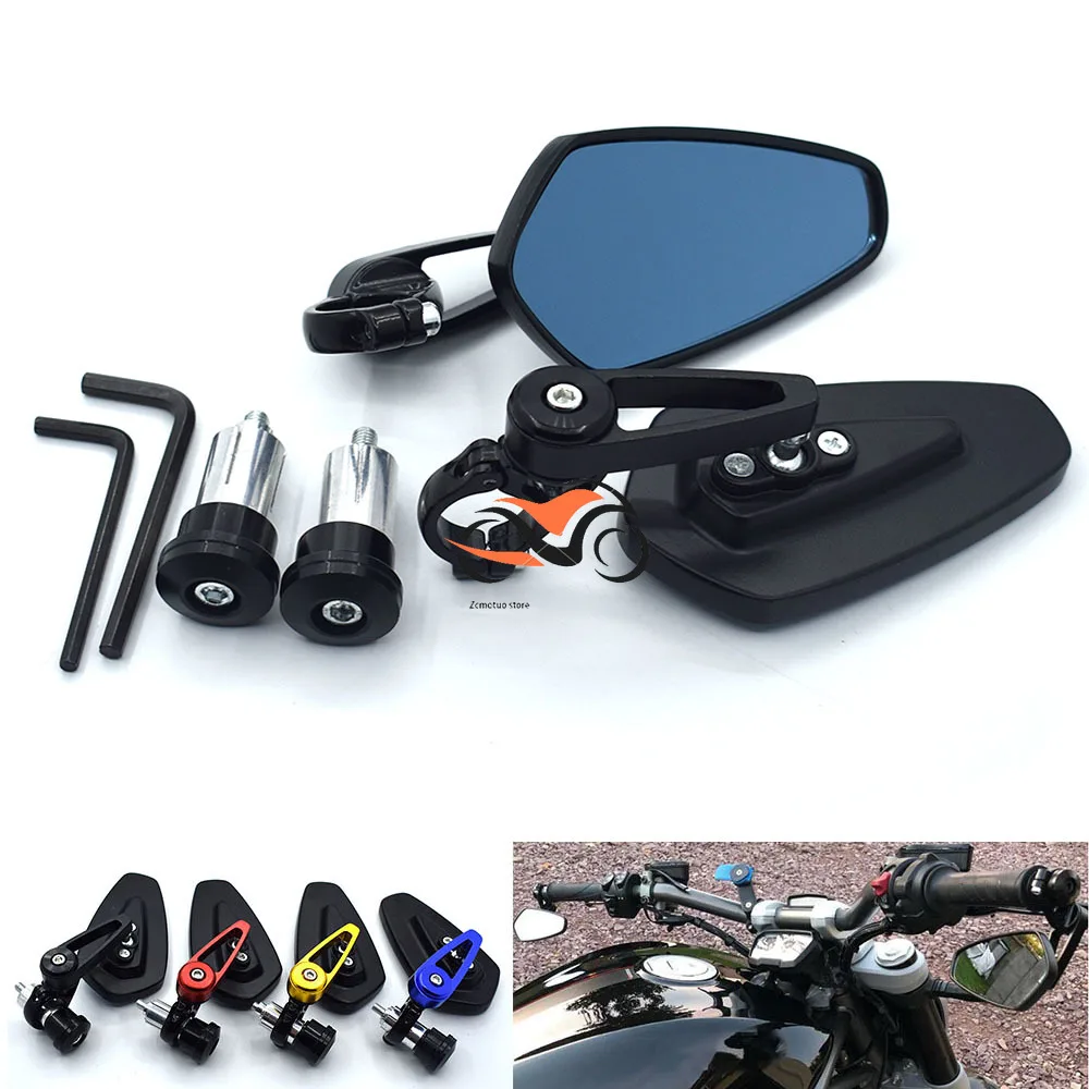 

Universal motorcycle rearview mirror 7 / 8``22mm handlebar For Ducati 796 696 400 620 695 MONSTER 620 MTS HYPERMOTARD 796 S2R