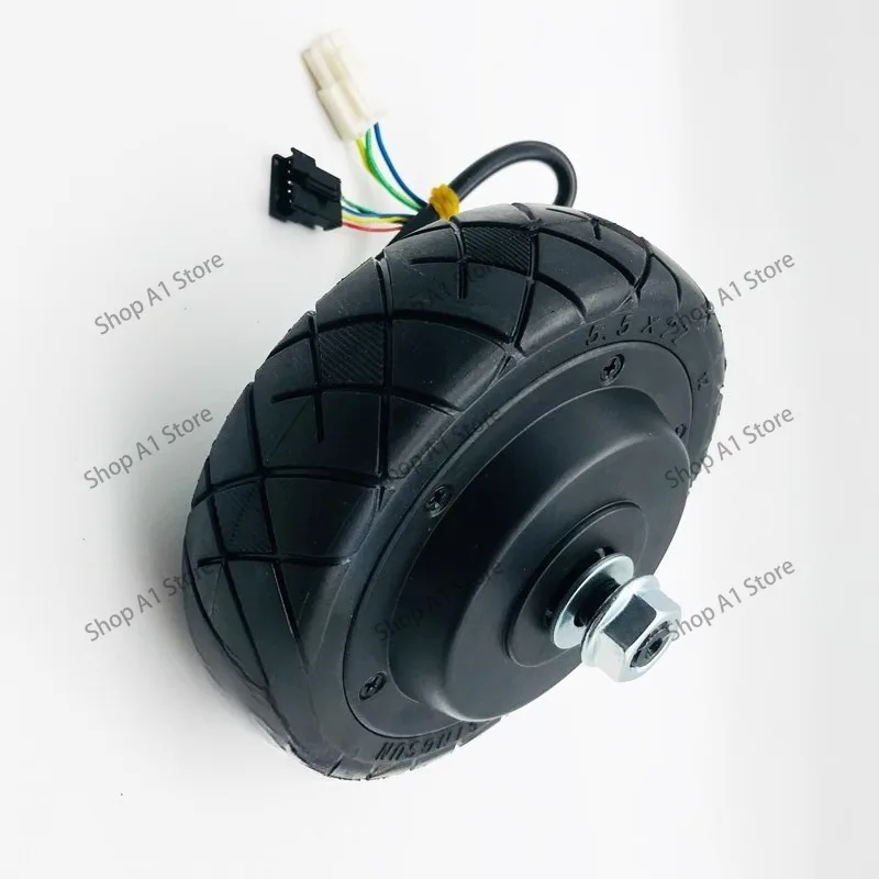 5.5 Inch Brushless Hub Motor With Solid Tire, Electric Scooter Amusement Ride Motor