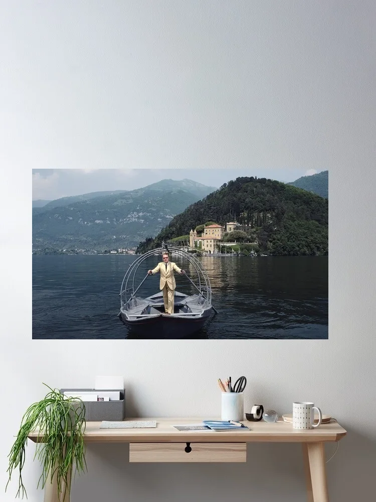 Slim Aarons Count Guido Monzino, Italy, Estate Edition, Print Art Canvas Poster,Living Room , Home Wall Decor Picture