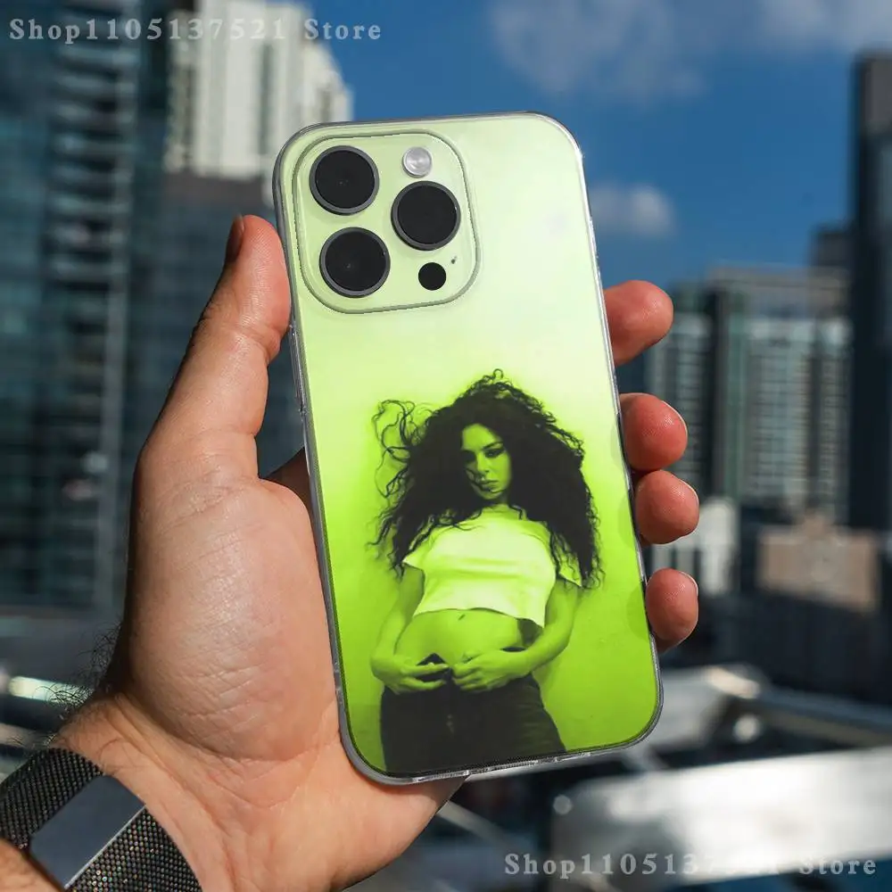 Custodia per telefono C-Charli X-XCX B-BRAT per iPhone 17,16,15,14,13,12,11 Pro,Max,Plus,X,XS,XR,SE4,E Mini Cover morbida trasparente