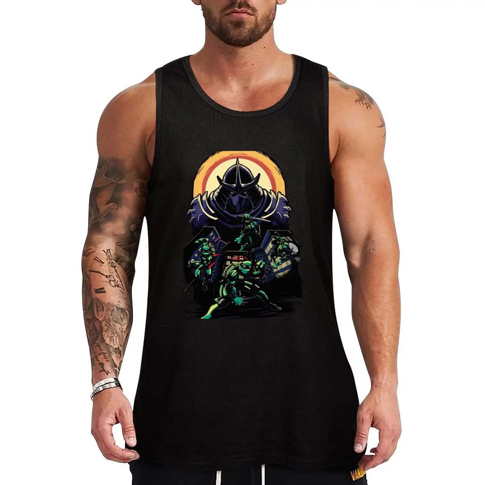 Destin Ninja : L'épique affrontement avec le Shredder ! Débardeur d'été décontracté sans manches coupe ample
