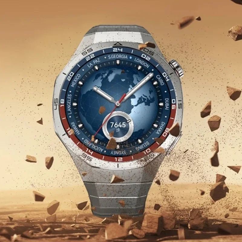 حزام تيتانيوم فاخر أصلي جديد بدون فجوات لساعة هواوي GT 5 Pro سوار معدني لساعة هواوي GT5 Pro حزام متخصص