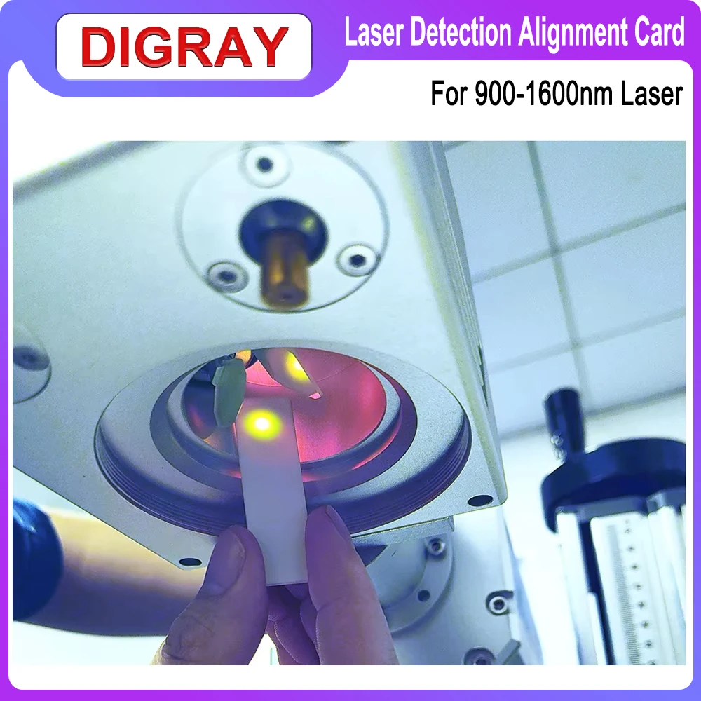 DIGRAY Fiber Laser Detection Alignment Card Infrared Dimmer Visualizer Calibrator Ceramic Plate For 900-1600nm Laser